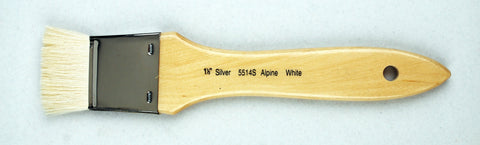 Alpine White™ Wide Wash Blender Paintbrush | Short Handle | 5514S - Size 1-1/2 Inches