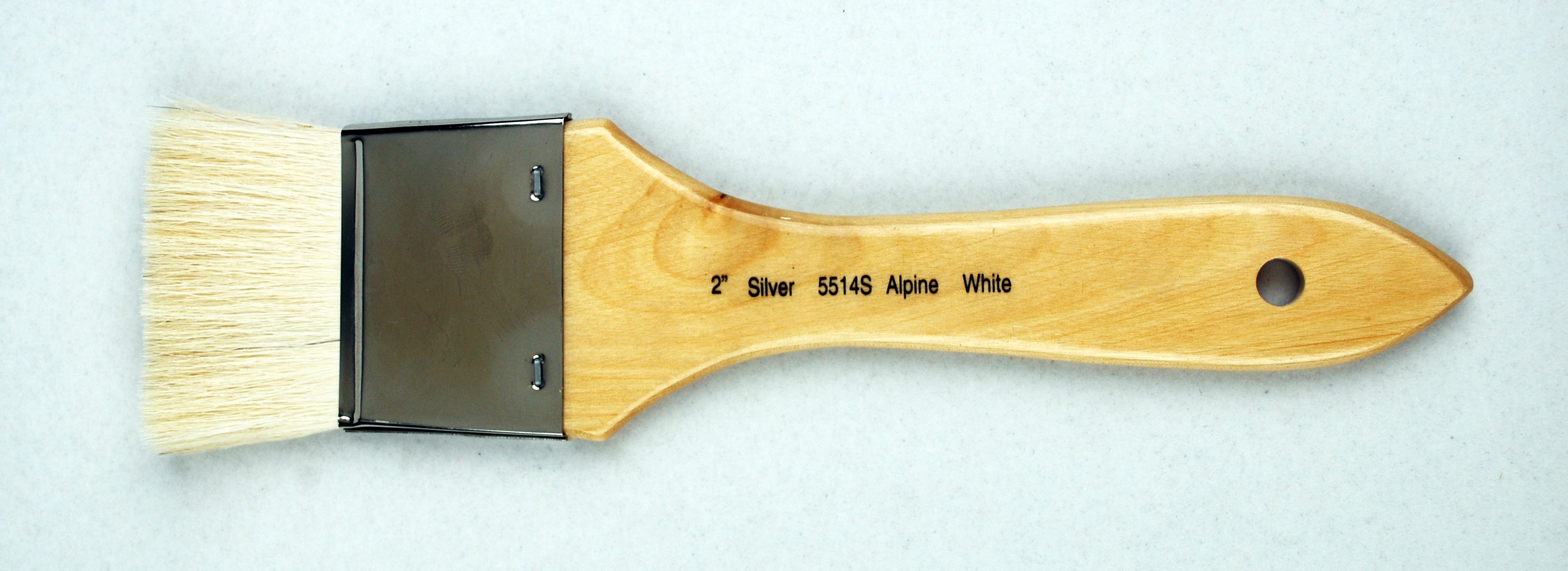 Alpine White™ Wide Wash Blender Paintbrush | Short Handle | 5514S - Size 2 Inches