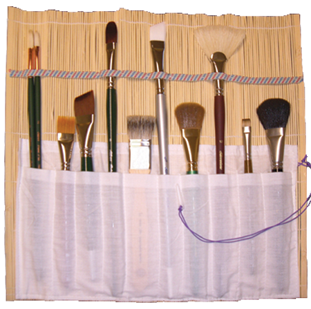 Bamboo Brush Mat Natural Color Paintbrush | Bamboo Handle | 9585