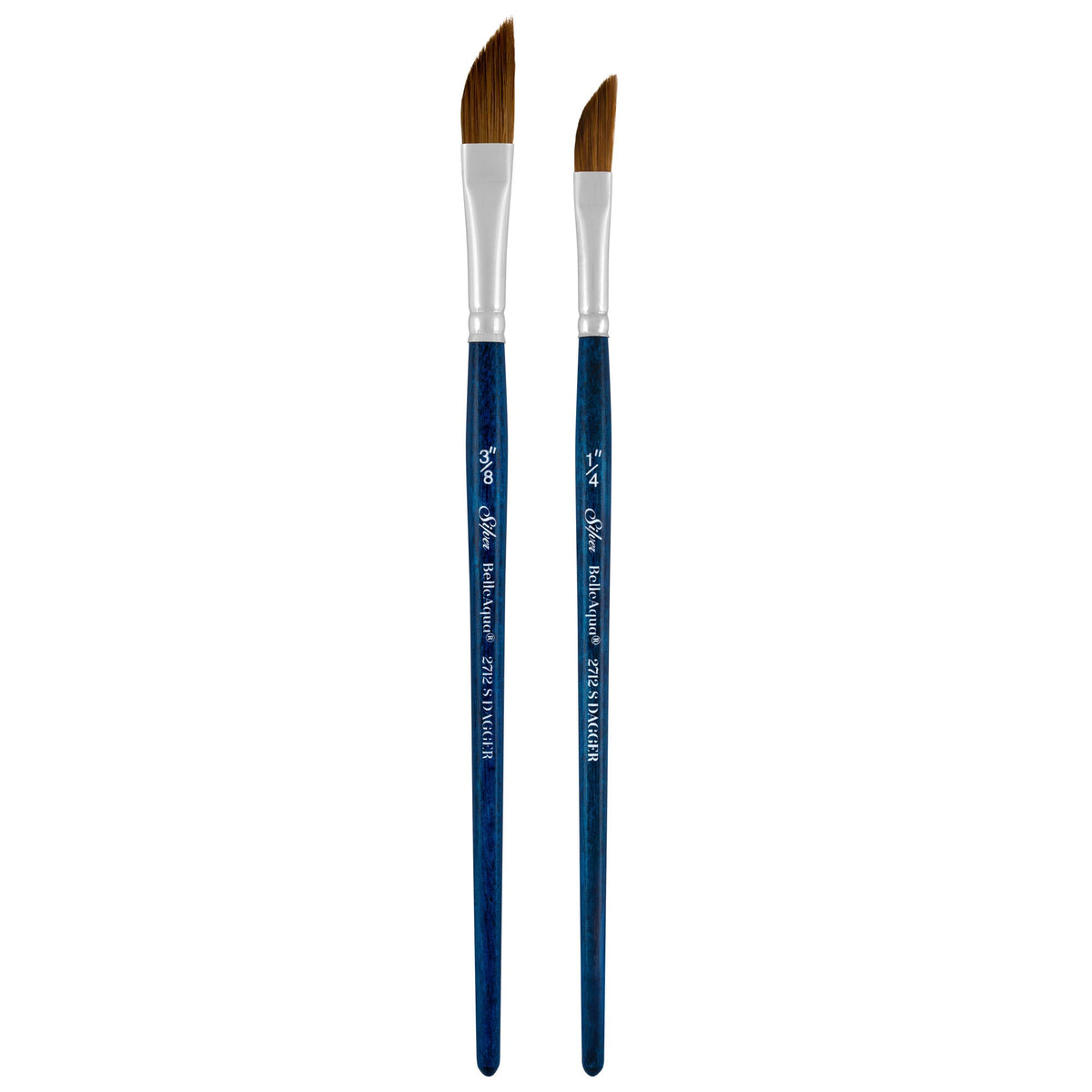 BelleAqua® 2pc Dagger Striper Set | Short Handle | BA-2761S - Dagger Striper Set
