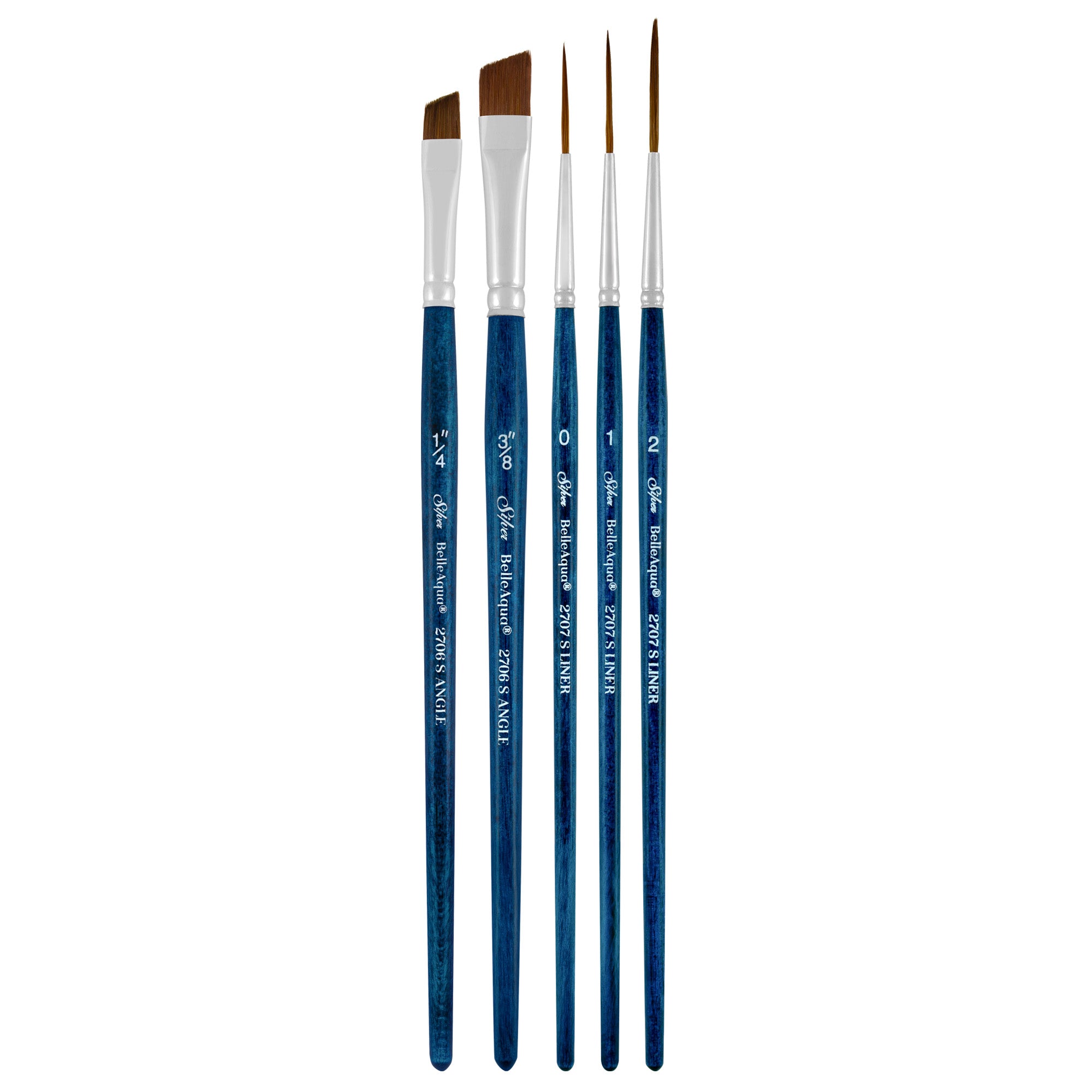 BelleAqua® 5pc CertaTouch Set | Short Handle | BA-2755S - Angles & Liners Set