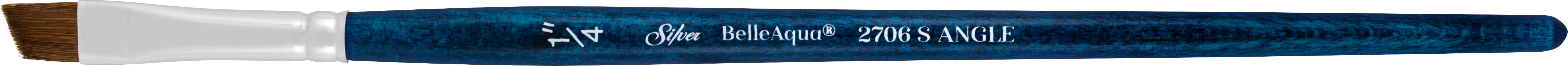 BelleAqua® Angle Paintbrush | Short Handle | 2706S - Size 1/4