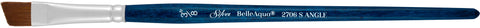 BelleAqua® Angle Paintbrush | Short Handle | 2706S - Size 3/8