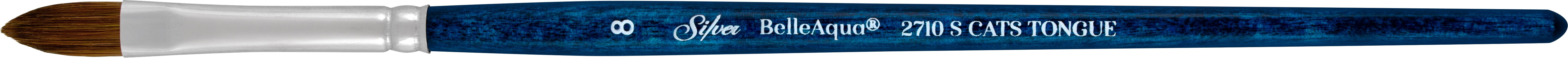 BelleAqua® Cats Tongue Paintbrush | Short Handle | 2710S - Size 8