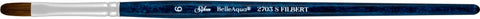 BelleAqua® Filbert Paintbrush | Short Handle | 2703S - Size 6