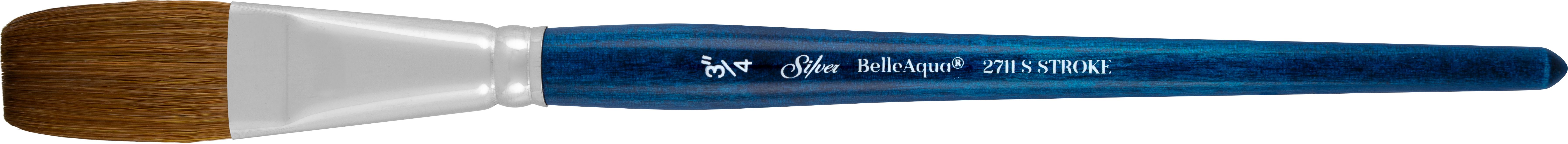 BelleAqua® Stroke Paintbrush | Short Handle | 2711S - Size 3/4