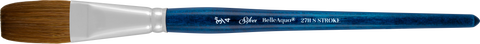 BelleAqua® Stroke Paintbrush | Short Handle | 2711S - Size 3/4