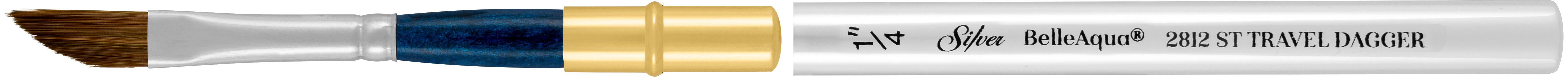 BelleAqua® Travel Dagger / Sword Paintbrush | Short Handle | 2812ST - Size 1/4