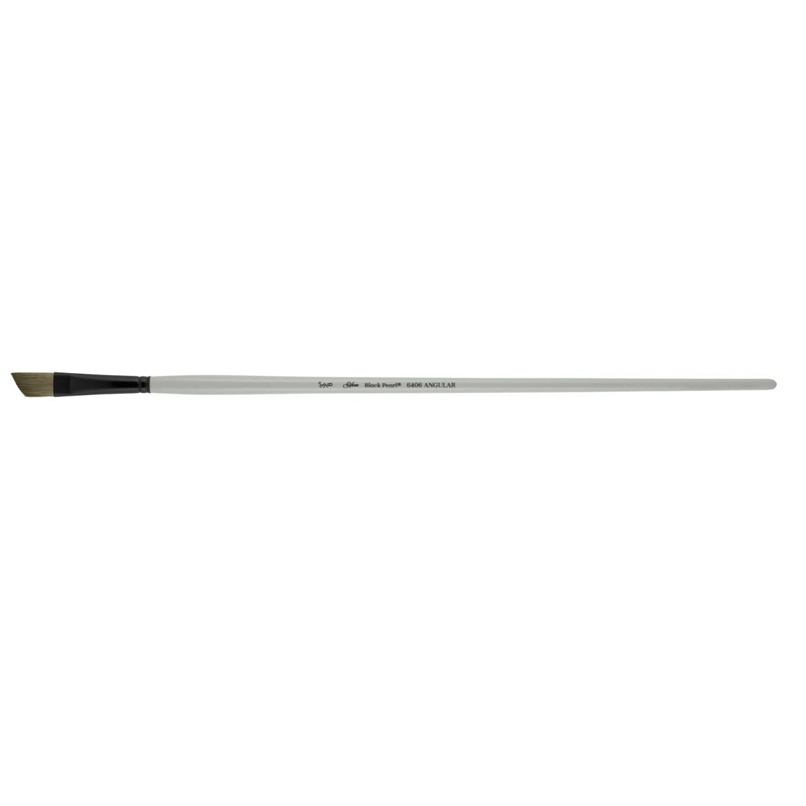 Black Pearl® Angular Paintbrush | Long Handle | 6406 - 3/8 in Angle