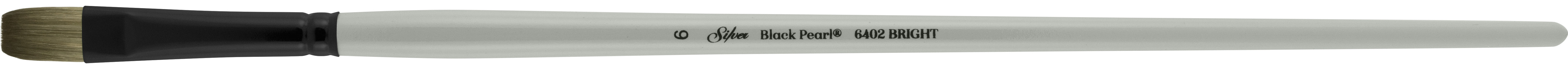 Black Pearl® Bright Paintbrush | Long Handle | 6402 - Size 6