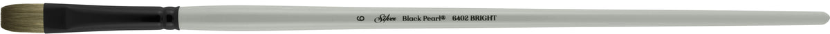 Black Pearl® Bright Paintbrush | Long Handle | 6402 - Size 6