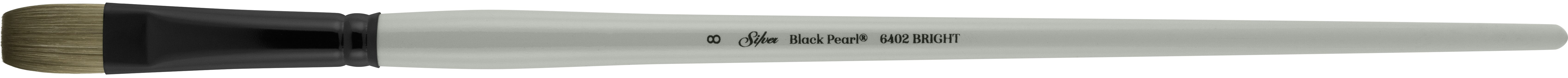 Black Pearl® Bright Paintbrush | Long Handle | 6402 - Size 8