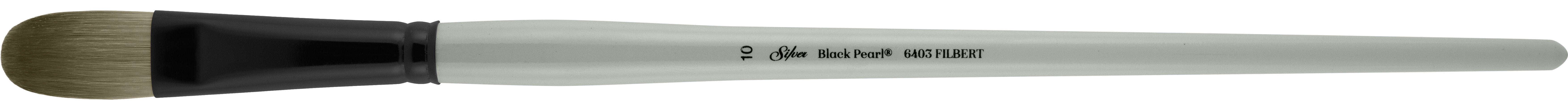 Black Pearl® Filbert Paintbrush | Long Handle | 6403 - Size 10