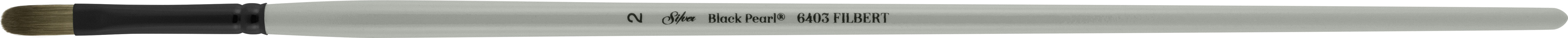 Black Pearl® Filbert Paintbrush | Long Handle | 6403 - Size 2