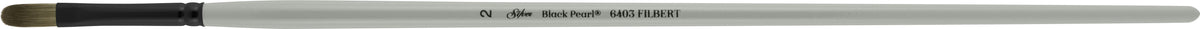 Black Pearl® Filbert Paintbrush | Long Handle | 6403 - Size 2