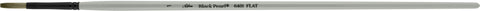 Black Pearl® Flat Paintbrush | Long Handle | 6401 - Size 1