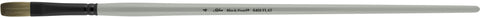 Black Pearl® Flat Paintbrush | Long Handle | 6401 - Size 4