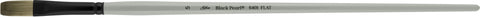 Black Pearl® Flat Paintbrush | Long Handle | 6401 - Size 5
