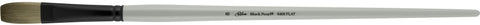 Black Pearl® Flat Paintbrush | Long Handle | 6401 - Size 8