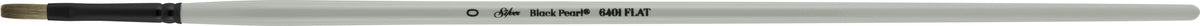 Black Pearl® Flat Paintbrush | Long Handle | 6401 - Size