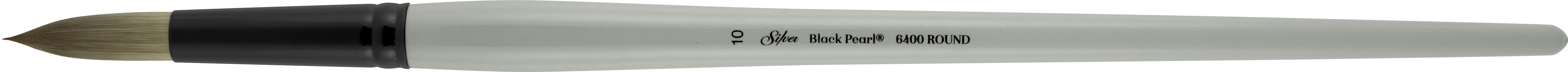 Black Pearl® Round Paintbrush | Long Handle | 6400 - Size 10