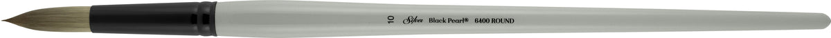 Black Pearl® Round Paintbrush | Long Handle | 6400 - Size 10