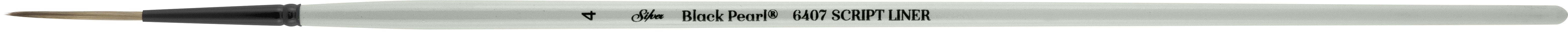 Black Pearl® Script Liner Paintbrush | Long Handle | 6407 - Size 4