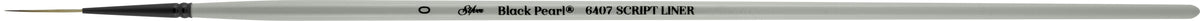 Black Pearl® Script Liner Paintbrush | Long Handle | 6407 - Size