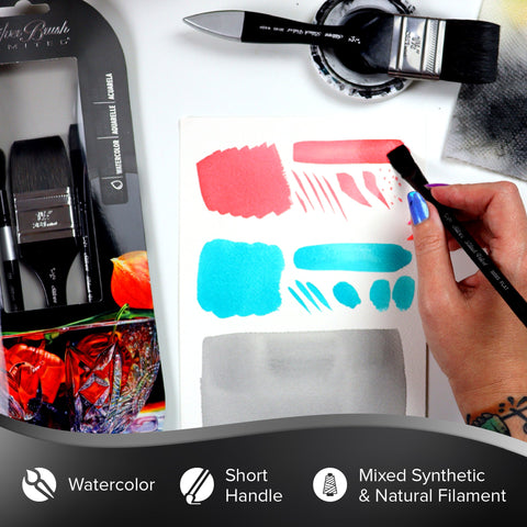 Black Velvet® 3pc Background Painting Set | Short Handle | WC-3203S - Background Painting Set