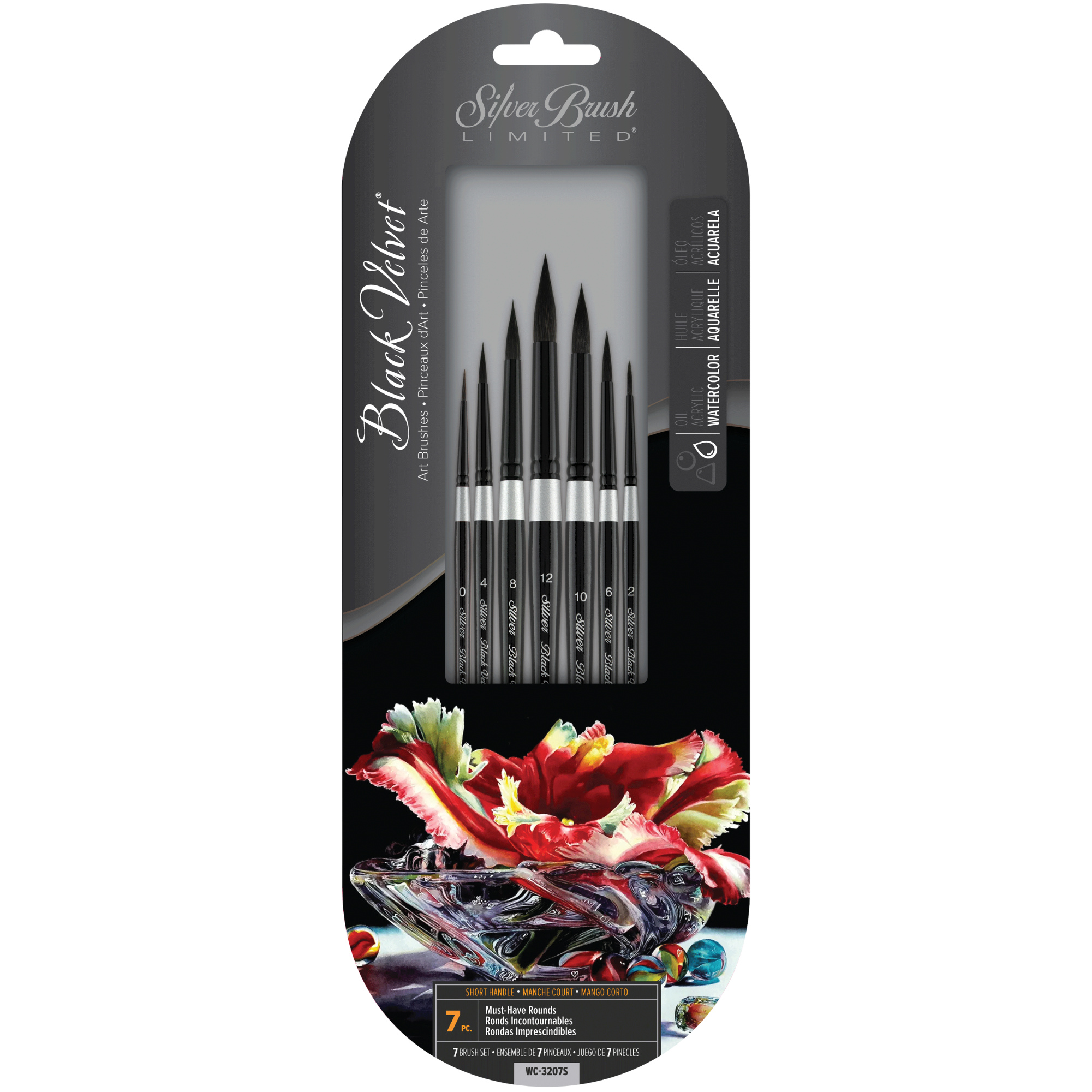 Black Velvet® 7pc Must-Have Rounds Set | Short Handle