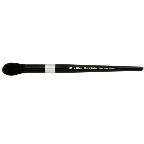 Black Velvet® Jumbo Round Wash Paintbrush | Short Handle | 3025S - Size M