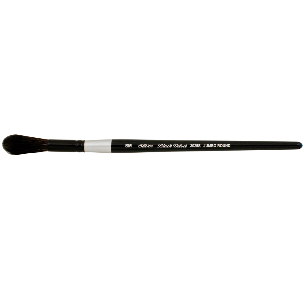 Black Velvet® Jumbo Round Wash Paintbrush | Short Handle | 3025S - Size S