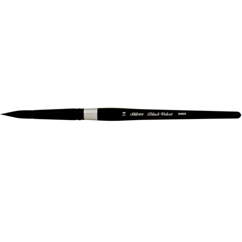 Black Velvet® Round Paintbrush | Short Handle | 3000S - Size 14