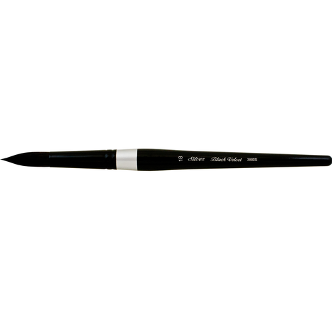Black Velvet® Round Paintbrush | Short Handle | 3000S - Size 18