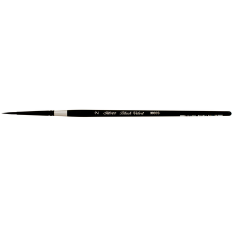 Black Velvet® Round Paintbrush | Short Handle | 3000S - Size 2