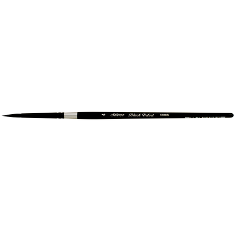 Black Velvet® Round Paintbrush | Short Handle | 3000S - Size 4