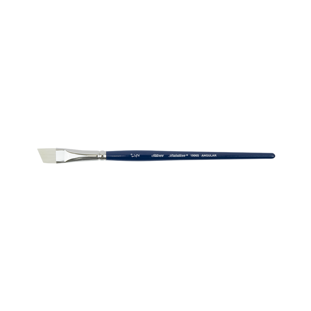 Bristlon® Angle Paintbrush | Short Handle | 1906S - Size 1/2 Inch