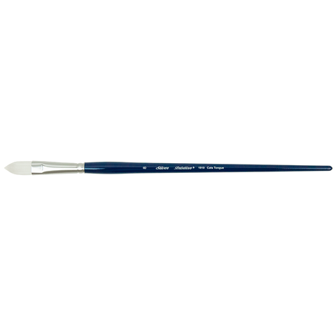 Bristlon® Cats Tongue Paintbrush | Long Handle | 1910 - Size 8