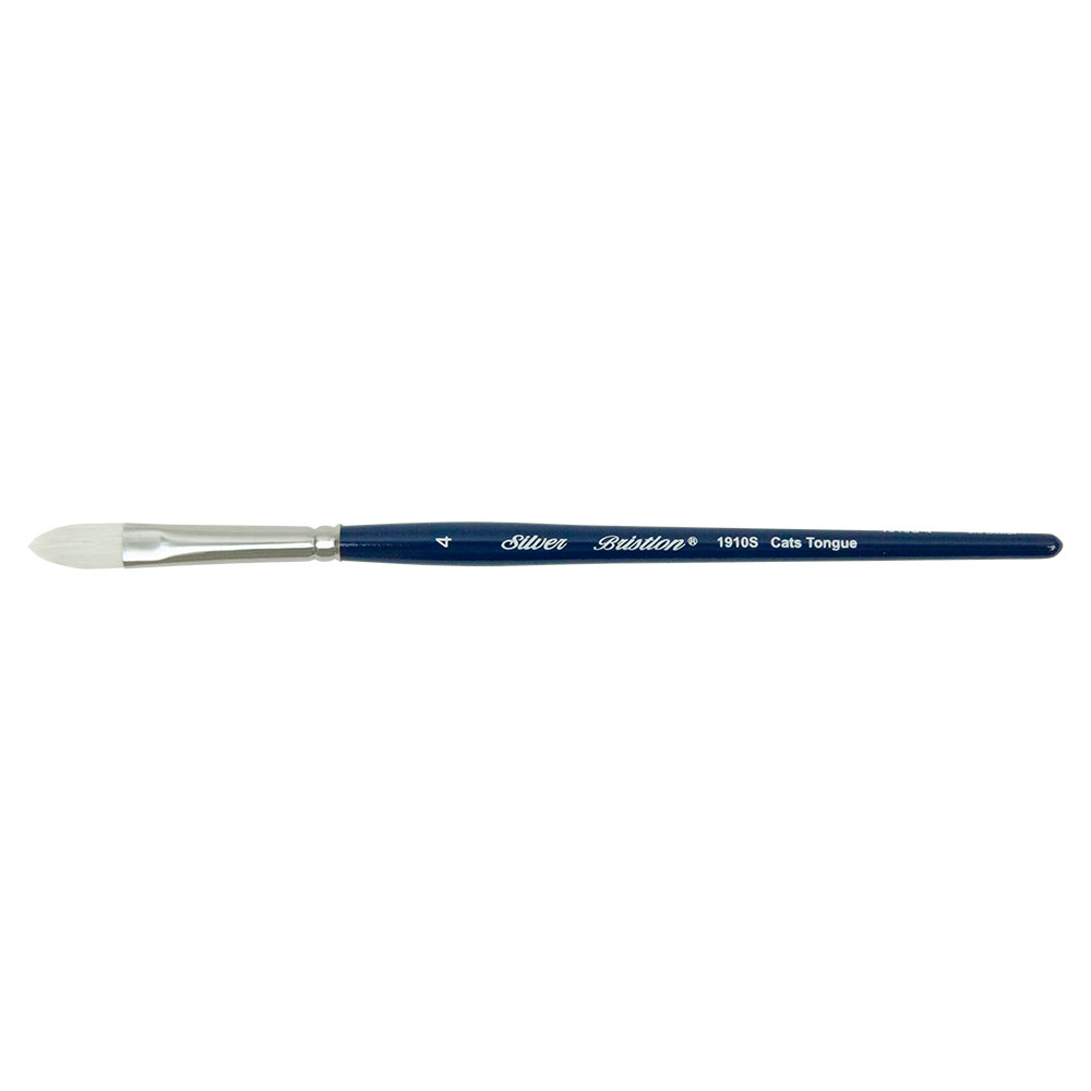 Bristlon® Cats Tongue Paintbrush | Short Handle | 1910S - Size 4
