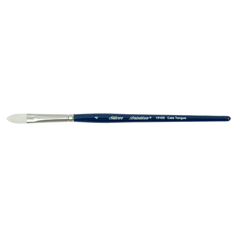 Bristlon® Cats Tongue Paintbrush | Short Handle | 1910S - Size 4