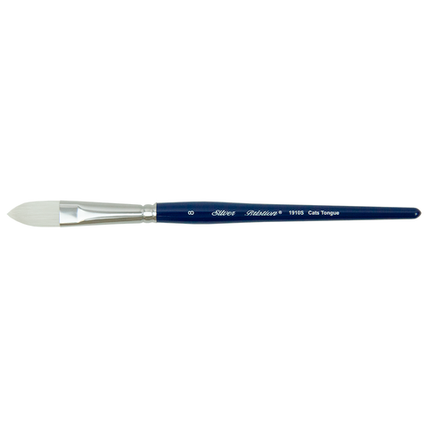 Bristlon® Cats Tongue Paintbrush | Short Handle | 1910S - Size 8