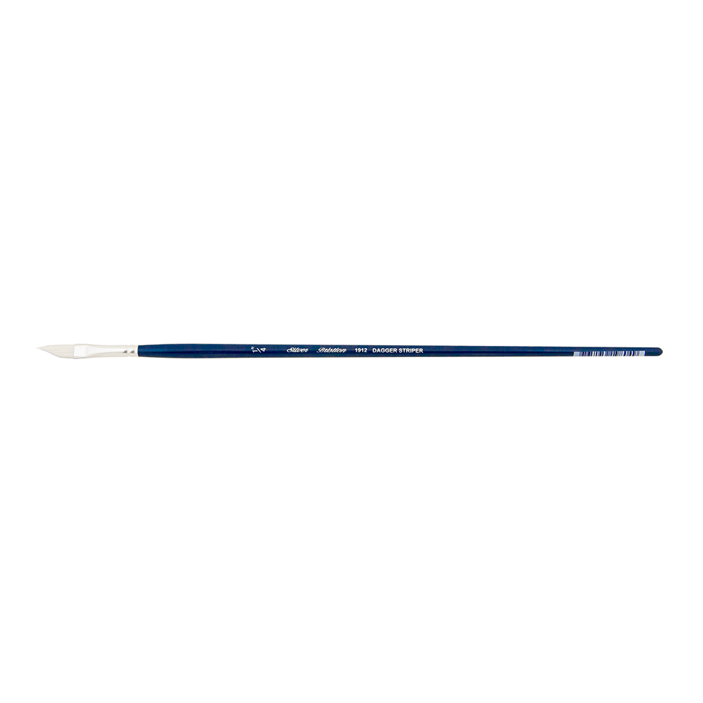 Bristlon® Dagger Striper Paintbrush | Long Handle | 1912 - Size 1/4 Inch
