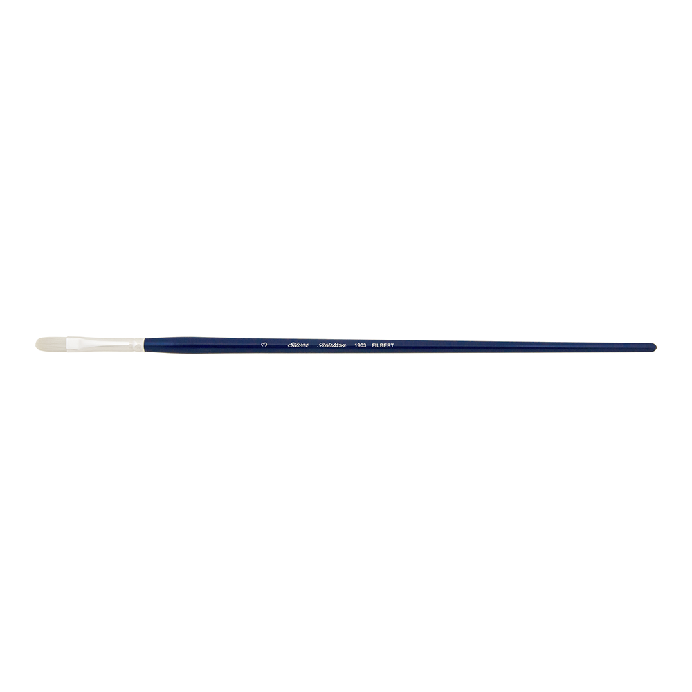 Bristlon® Filbert Paintbrush | Long Handle | 1903 - Size 3
