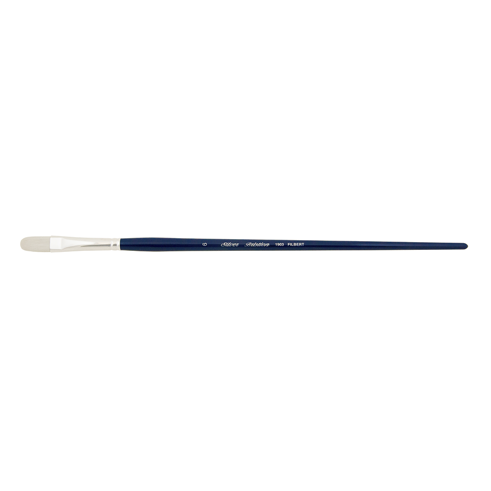 Bristlon® Filbert Paintbrush | Long Handle | 1903 - Size 6