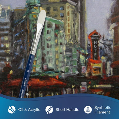 Bristlon® Filbert Paintbrush | Short Handle | 1903S