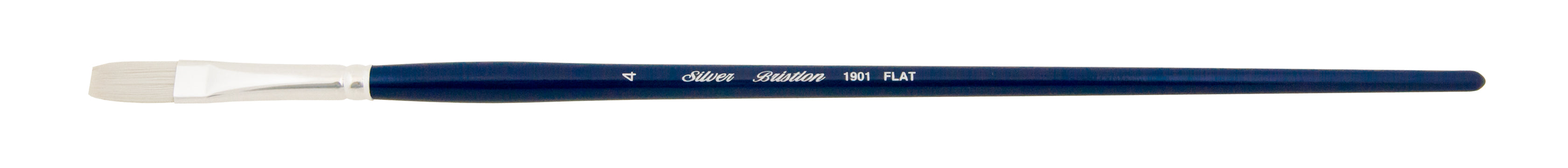 Bristlon® Long Handle Flat Paintbrush | Long Handle | 1901 - Size 4