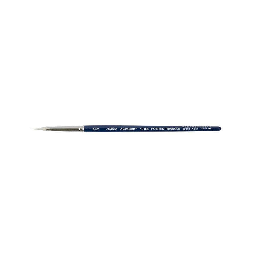 Bristlon® Pointed Triangle Paintbrush | Short Handle | 1915S - Size XSM