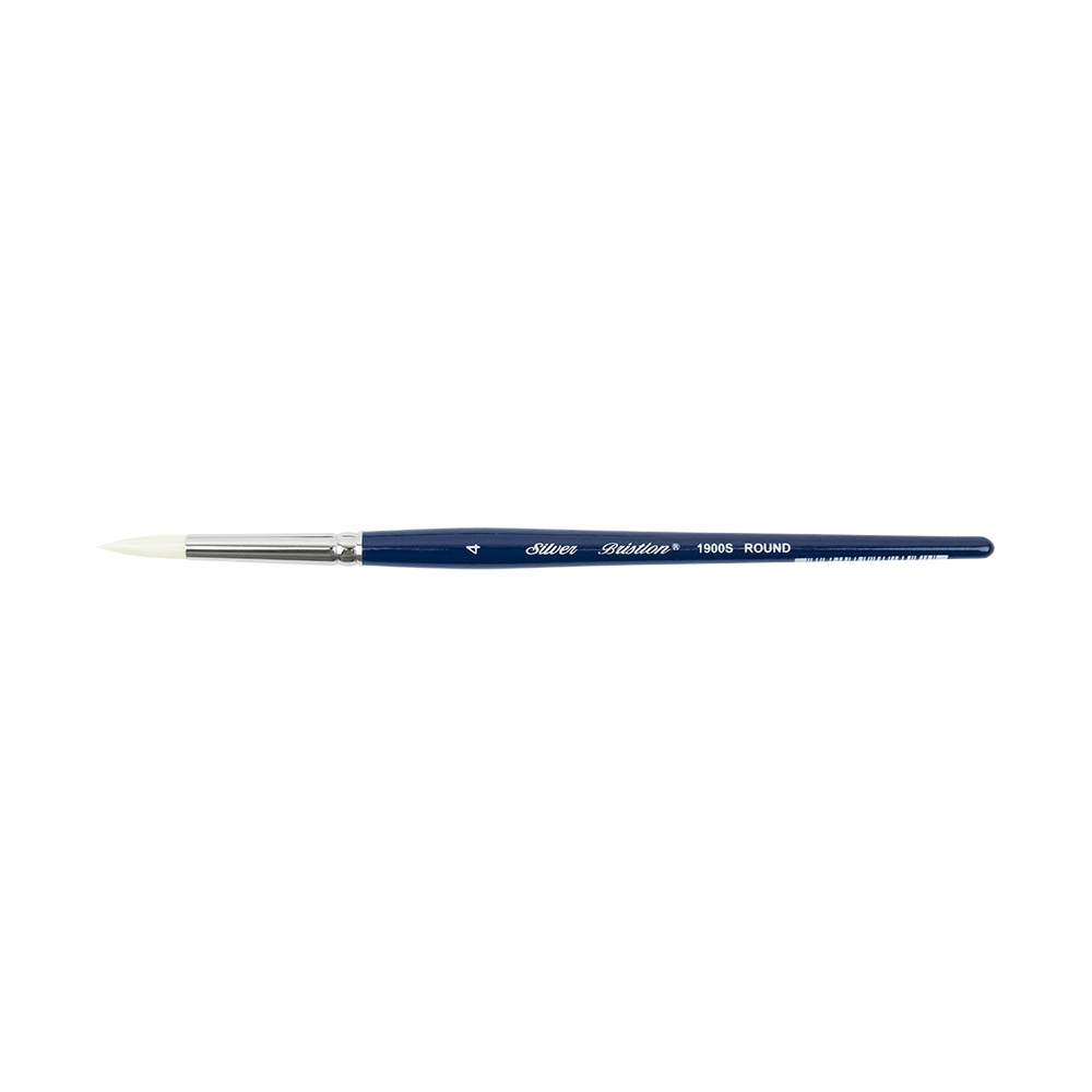 Bristlon® Round Paintbrush | Short Handle | 1900S - Size 4