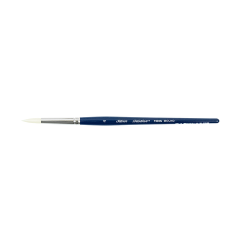 Bristlon® Round Paintbrush | Short Handle | 1900S - Size 4
