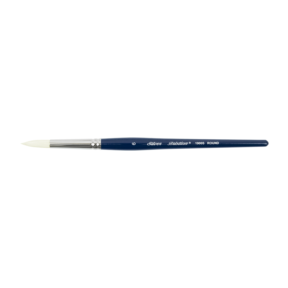 Bristlon® Round Paintbrush | Short Handle | 1900S - Size 6